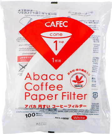 Cafec 100 Φίλτρα Καφέ Χάρτινα
