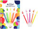 Trend Birthday Candles 963864 Bf Coloured Flame 4 Pcs Random Color Selection