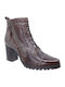 Leder Stiefeletten Damen Braun
