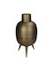 JK Home Decoration Decorative Aluminum Vase Gold 15.5x15.5xH29cm