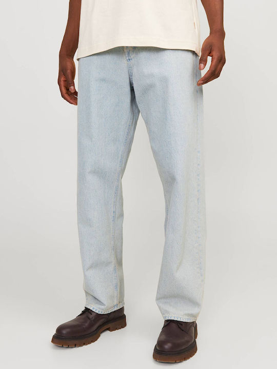 Herren Jeanshose mit Lose Baggy Anwendung Blau-Denim