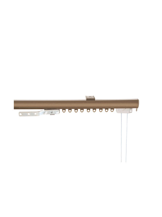 Grace One-Way Metallic Curtain Track Bronze 300cm