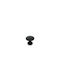 Deco Ceramica Knob Furniture made of Zamak Matte Black D25mm ICK-54962 1pcs