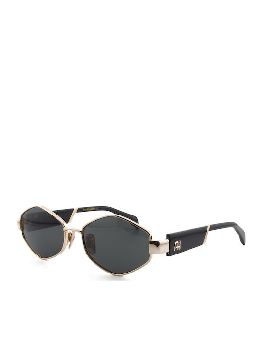 Ana Hickmann Sunglasses Χρυσά with Metal Frame & Gray Lens Ana Hickmann Sunglasses Χρυσά with Metal Frame & Gray Lens