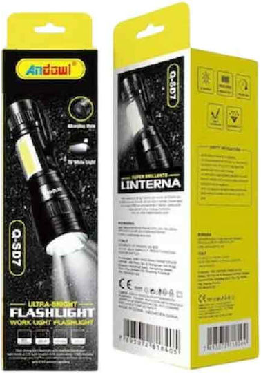 Q-SD7 Φακός Κατάδυσης LED με Φωτεινότητα 600lm για Βάθος έως 200m