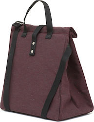 The Lunch Bags Lunchbags Handtasche für Lebensmittel Burgundisch 26x19x28cm