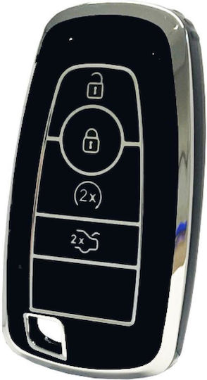 TPU Schutz-Smartkey-Hülle für Ford Schlüsseltyp 4 Tasten