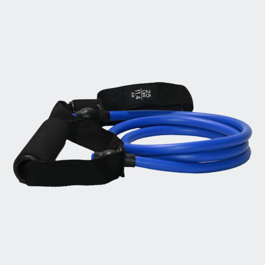 MotivationPro Bandă de rezistență pentru exerciții Gymtube Hard cu mânere Albastru