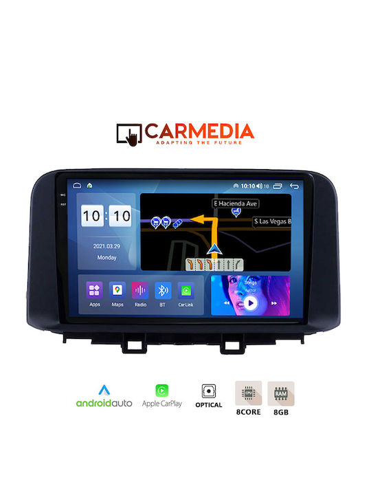 Carmedia Автомобилна Аудио Система (Блутут/USB/AUX/WiFi/GPS/Apple-Carplay/Android-Auto) с Тъчскрийн 10.36"