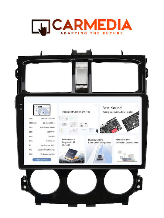 Carmedia Ηχοσύστημα Αυτοκινήτου για Mitsubishi Colt 2013-2023 (Bluetooth/USB/AUX/WiFi/GPS/Apple-Carplay/Android-Auto) με Οθόνη Αφής 9.5"