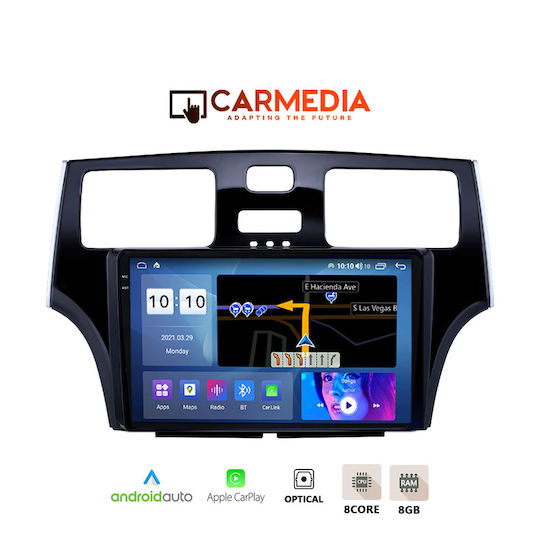 Carmedia Ηχοσύστημα Αυτοκινήτου για Lexus ES 2000-2006 (Bluetooth/USB/AUX/WiFi/GPS/Apple-Carplay/Android-Auto) με Οθόνη Αφής 9.5"