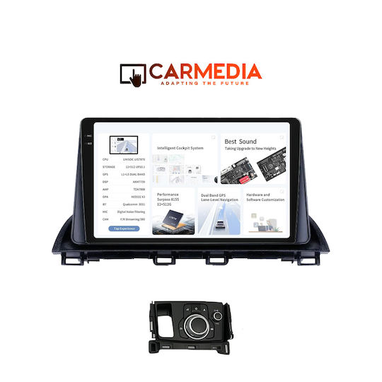 Carmedia Car Audio System for Mazda CX-4 2014 (Bluetooth/USB/AUX/WiFi/GPS/Apple-Carplay/Android-Auto) with Touch Screen 9.5"