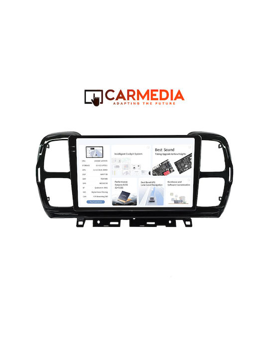 Carmedia Car Audio System for Citroen C5 Aircross 2017-2021 (Bluetooth/USB/AUX/WiFi/GPS/Apple-Carplay/Android-Auto) with Touch Screen 9.5"