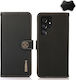 Samsung Khazneh Custer Портмоне Кожа Черен (Galaxy S25 Ultra)