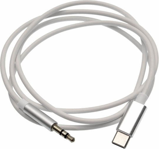 USB 2.0 Cable USB-C male - 3.5mm White 1m (YHL-CV6)