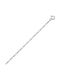 Croma Catene Silver Chain Neck Thin Thickness 1.4mm and Length 55cm
