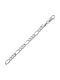 Croma Catene Silver Chain Neck Thin Thickness 4.55mm and Length 50cm
