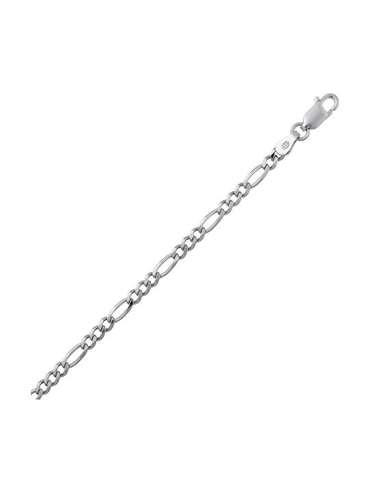 Croma Catene Silver Chain Neck Thin Thickness 2.98mm and Length 55cm