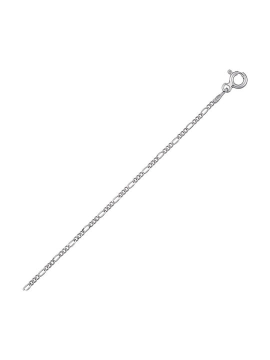 Croma Catene Silver Chain Neck Thin Thickness 1.4mm and Length 60cm