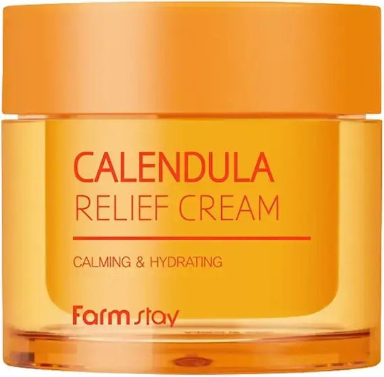 Farm Stay Calendula Relief Cremă de Fata Hidratare de Zi cu Acid Hialuronic 80ml