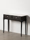 Wooden Console Table White Black L90xW33xH76cm