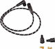 Drag Specialties Spark Plug Wires 40176 Black-White Kit