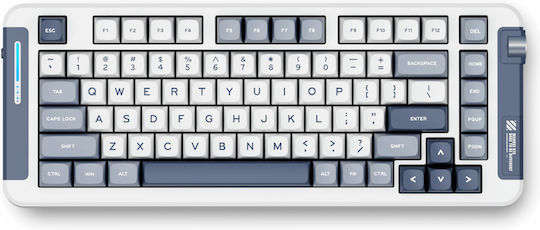 MCHOSE X75 Wireless Gaming Mechanical Keyboard 75% with KTT Hyacinth switches and RGB lighting (English US) Blue
