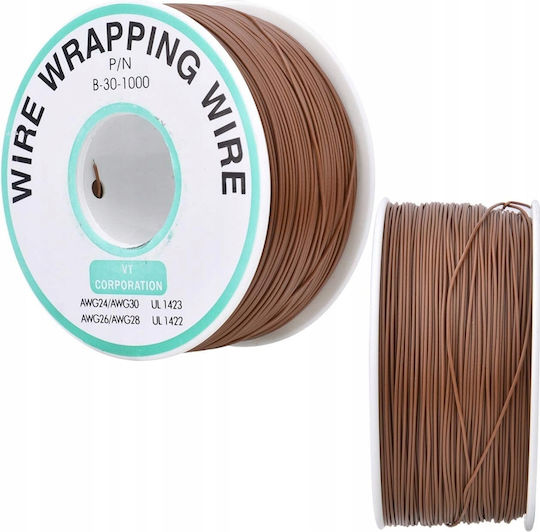 Καλώδιο Τύπου Kynar Awg 0.25mm Καφέ 200m