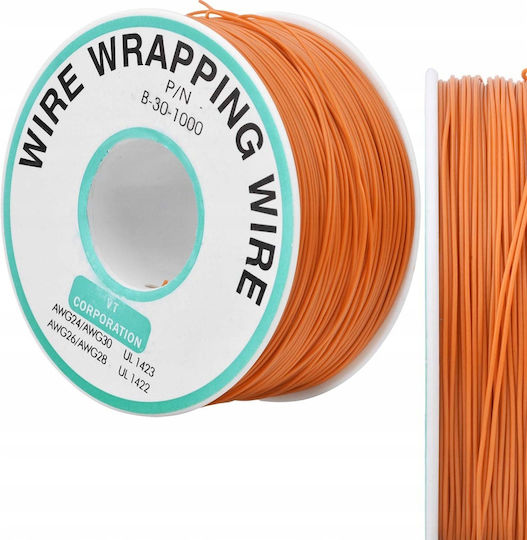 Καλώδιο Τύπου Kynar Awg 0.25mm Πορτοκαλί 200m