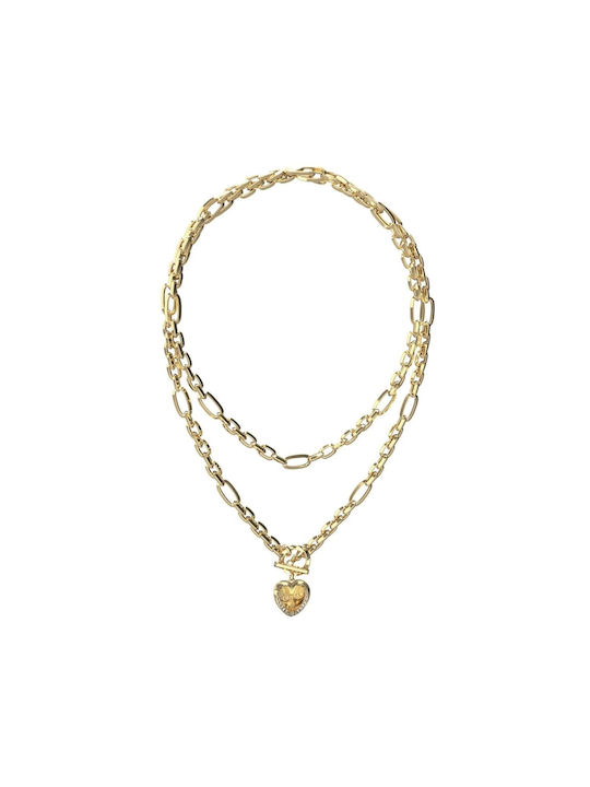 Guess Necklace Gold-plated