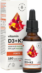Aura Herbals Vitamin D3 + K2 Forte Витамин 4000иу 30мл