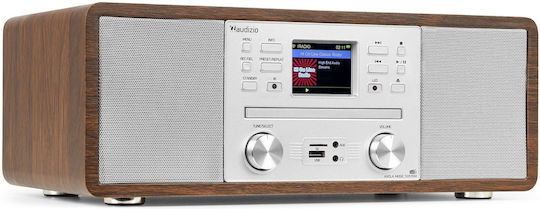 Audizio Ηχοσύστημα 2.0 Avola 102.293 με CD Player και Bluetooth Ασημί