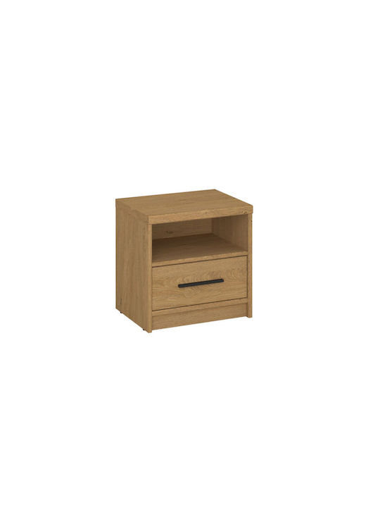 Bedside Table Pavi Wooden Brown 44x33.8x44.2cm