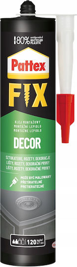 Henkel Pattex Fix Decor Mounting Adhesive Σφραγιστική Σιλικόνη Ξύλου 380gr