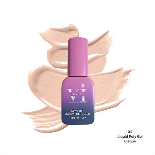 Beauty VI Semi-Permanent Nail Polish 02 15ml 1pcs