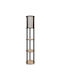 Opviq Floor Lamp H150xW25cm. with Socket for Bulb E27 Beige