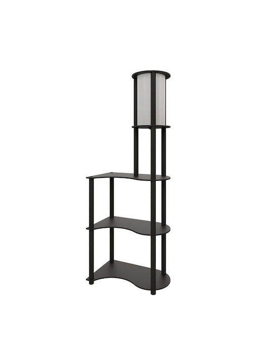 Opviq Floor Lamp H140xW50cm. with Socket for Bulb E27 Black