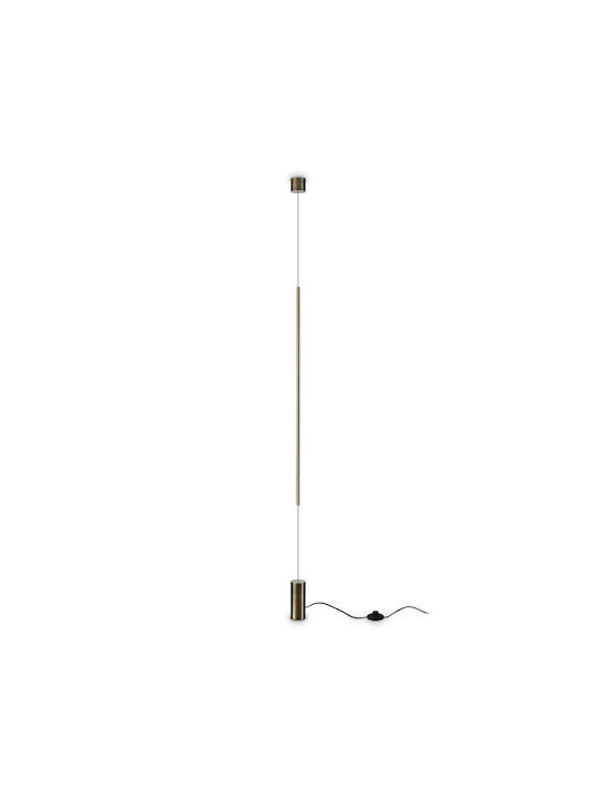 Ideal Lux LED Floor Lamp H704xW6cm. with Warm W...