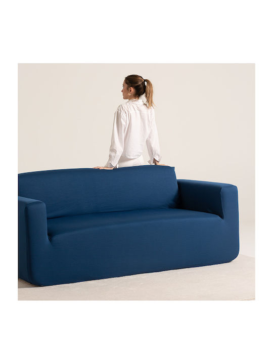 Aithrio Multistretch Anza Elastic Cover for Three Seater Sofa C/4 Blue 1pcs ANZA-C/4-Μπλε-Τριθέσιος