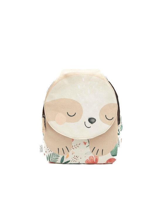 Sassi Junior Sloth Sloth School Bag Backpack Kindergarten Multicolour with Water Bottle Holder