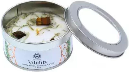 Gemstone Candle Vitality Sweet Ginger