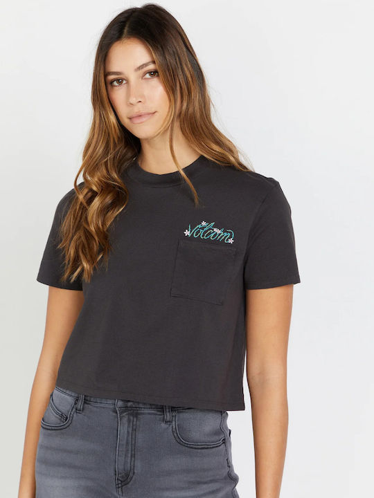 Pocket Dial Γυναικείο T-shirt Vintage Black
