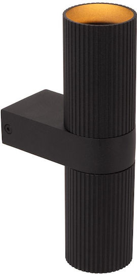 Lucide Lightning Clubs Διπλό Σποτ με Ντουί GU10 σε Μαύρο Χρώμα