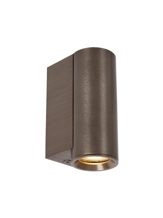 Lucide Lightning Dupla Μονό Σποτ με Ντουί GU10 σε Πορτοκαλί Χρώμα
