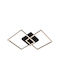 Lucide Lightning Arianne Ceiling Mount Light Black with Integrated LED