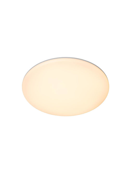 Lucide Lightning Olson Ceiling Mount Light Bathroom with Integrated LED