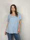 Damen T-Shirt Sky Blue