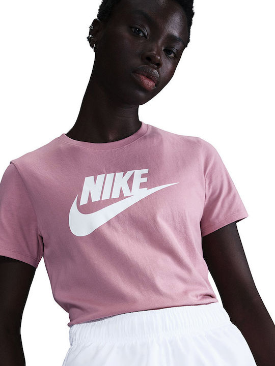 Nike Sportswear Essentials Γυναικείο T-shirt Ροζ