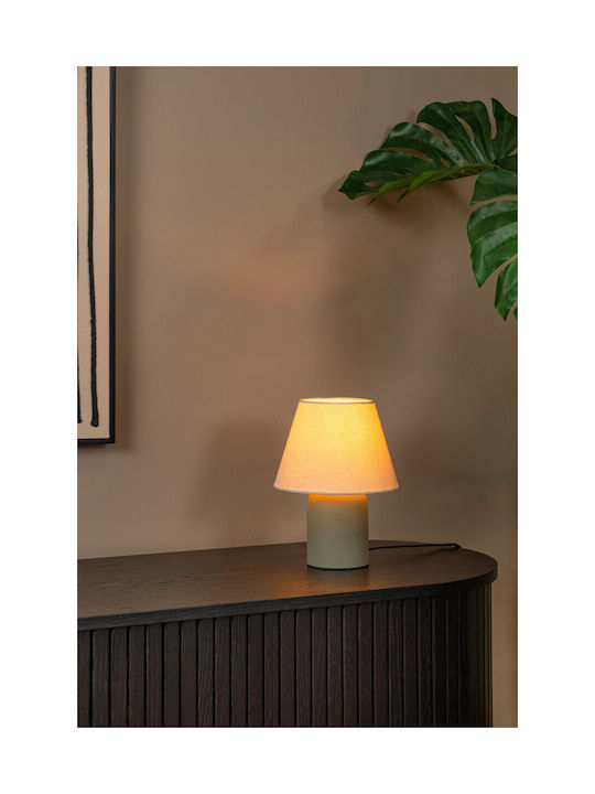 Lucide Lightning Macia Πορτατίφ για Ντουί E14 με Λευκό Καπέλο και Πράσινη Βάση