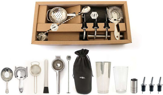 Εργαλεία Παρασκευή Cocktail Σετ 13 Τμχ Premium Cocktail Kit